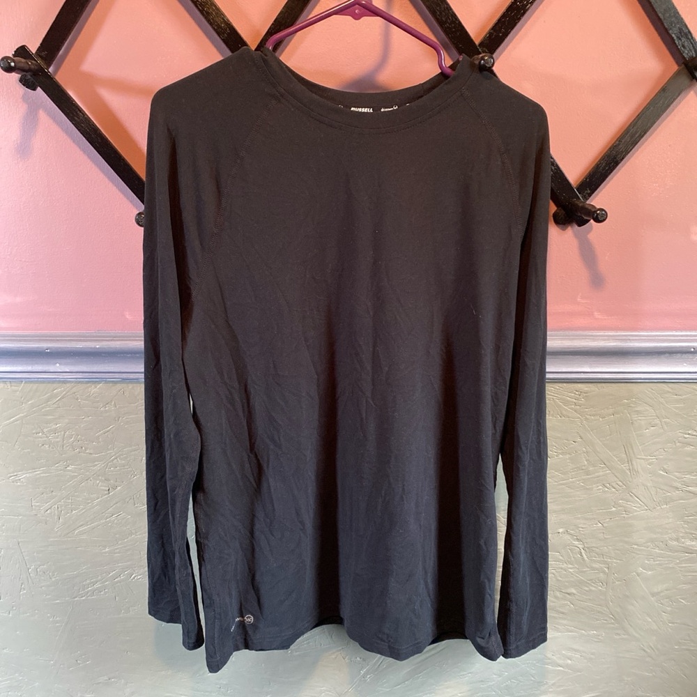Russel Dripower360 Black Long Sleeve Tee